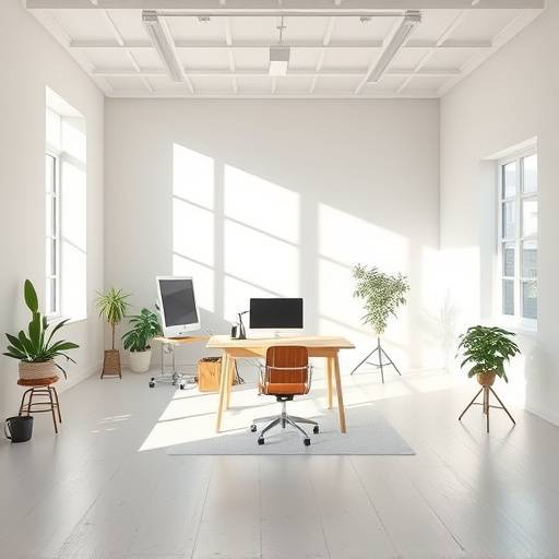 Espace de travail spacieux dans le studio